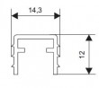 S-S50 top milling bar aluminum raw 3m