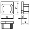 StrongLumio end caps for the Smart 10 profile, light gray (pair)