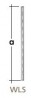 DX-bearing rail single 2000mm white