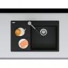 FRANKE Sink CNG 611-78 TL/7 780 x 500 black matt drain left