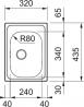 FRANKE Sink ETX 610-24 320 x 435 stainless steel