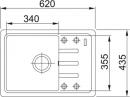 FRANKE Sink BSG 611-62 620 x 435mm matt black