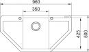 FRANKE Sink MRG 612 E 960 x 500mm cashmere