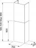 Franke Accessories 112.0197.447 Telescopic Chimney For Ext.Extraction Stainl.St.