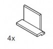 SEVROLL 20298 Pax profile cover (4 pcs.) silver