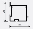 SEVROLL 04102 Pax mounting rail 3m silver
