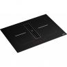 FRANKE Induction hob with extractor hood FSM 7081 HI black glass/white graphic