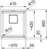 FRANKE Sink KNG 110-37 410x460 gray slate
