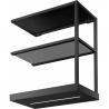 FRANKE Additional shelf module, matt black, smoke gray glass