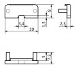 StrongLumio end parts for Surface 10 bar white (pair)