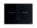 Franke Induction Hob With Integr.Chimney Hood Fma 8391R Hi Black Glass/White Gr.