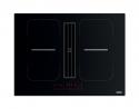 Franke Induction Hob With Integr.Chimney Hood Fsm 7081 Hi Black Glass/White Gr.
