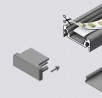 StrongLumio end parts for Surface 10 bar white (pair)
