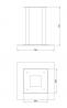 MILADESIGN Table leg central ST877 white