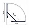 LP-profile Corner 30 aluminum anodized 2000mm