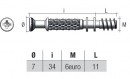 Dowel for eccentric TM01 (34mm)