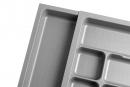 K-StrongIn Cutlery tray with pull-out side insert 330-525x490mm grey