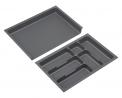 K-StrongIn Cutlery tray with pull-out side insert 330-525x490mm anthracite