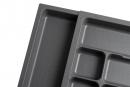 K-StrongIn Cutlery tray with pull-out side insert 330-525x490mm anthracite