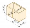 StrongWire mechanism -corner, 900mm, with damping, right/left, dark grey