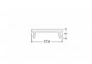 StrongLumio cover strip for LED profiles, 14, clip-on, milky, 4100mm