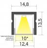StrongLumio sada LED profil Baselyte-10 High 2m+příslušenství,černá elox
