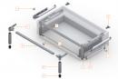 Blum Z95.4100 Space Step, Set 410Mm, Dark Grey Og