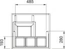 FRANKE Sorter - waste bin Mythos Water Hub 1x35l