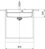FRANKE sink KNG PRO 610-73 Black matte