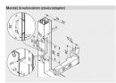 Blum 72T550A.Tl Hinge Overlay 120°, Tip-On, Narrow Alu, Screw-On