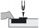 Blum 72T550A.Tl Hinge Overlay 120°, Tip-On, Narrow Alu, Screw-On