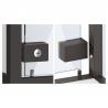 HETTICH 9303932 Cadro glass door lock, matt black
