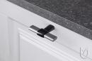 TULIP Knop Joliet steel grey/black matte