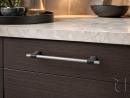 TULIP handle Joliet 160 steel grey/black brushed