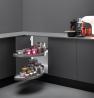 VIBO Fly Moon Laminate shelf 400mm dark gray left