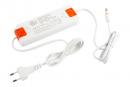 K-StrongLumio LED COB 24V 12W/m teplá,Corner stříbrná,krytka mléčná,2m