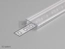 K-StrongLumio LED COB 24V 12W/m teplá,Surface stříbrná,krytka průsvitná,3m