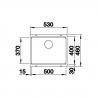 Blanco 525887 Sink Etagon 500-U Infino Without Eccentric Silgranit Black