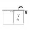Blanco 525887 Sink Etagon 500-U Infino Without Eccentric Silgranit Black