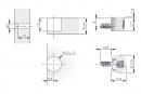 IF KORE 15 connecting fitting, euro screw 5x11 mm, white cover cap
