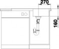 BLANCO 519717 Sink LANTOS 45 S-IF brushed stainless steel with eccentric