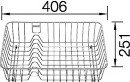 BLANCO 231692 Accessories basket for dishes for Naya 6, Pleon 8 stainless steel