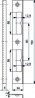HOBES K 192 counter-plate angled 72/90 white zinc