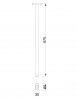 MILADESIGN leg to central crossbar Mobi-Q MQ957/63-N white