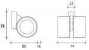 OGTM Castor Formula 60 mm, aluminum, softened treads grey