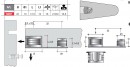 Eccentr shelf double SE07 white