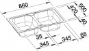BLANCO 511924 Sink Tipo 8 stainless steel natural gloss without eccentric