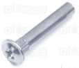 Connecting part nut M4x30mm NIKL