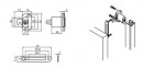 Cordia lock for aluminum frame, inserted 1-wing door