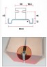 TULIP Gola IC profile vertical 4.5m anodised aluminium